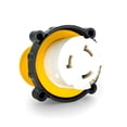 thumbnail image 3 of Camco Camper/RV Locking PowerGrip 15Amp-50Amp Adapter | Features a Marine-Style Locking Ring for a Weatherproof Connection | Rated for 125 V/1875W (55641), 3 of 4