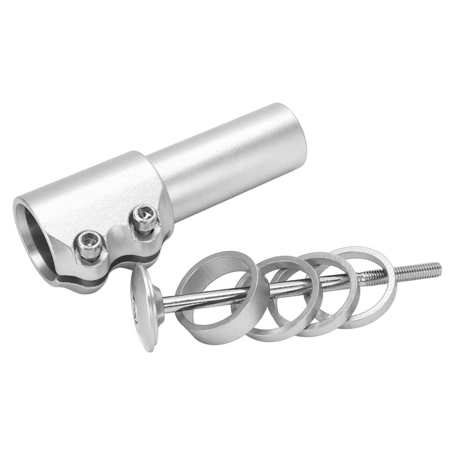 Adaptador de elevador de manillar elevador de vástago de bicicleta de aleación de aluminio alta dureza firme alta resistencia práctico tornillo doble para bicicleta de