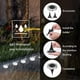 thumbnail image 5 of Luces solares para exteriores, paquete de 8, 12 LED, focos solares empotrables para jardín, impermeables IP65, para caminos, terrazas, patios y espacios subterráneos (luz blanca), 5 of 5