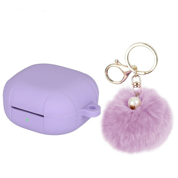 Silicone Case Compatible with Samsung Galaxy Buds 2/Buds Live/Buds Pro, with Cute Keychain Accesories