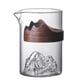 thumbnail image 1 of Jarra de cristal japonesa de montaña con asa, taza de café de cristal transparente de 330ml para té, bebida, leche y café, 1 of 9