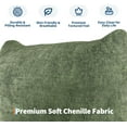 thumbnail image 3 of IdealHouse Modular Sofa Set, Chenille Cloud Couch, Deep Seat Boneless Couch for Living Room, Small Space,Green, 3 of 6