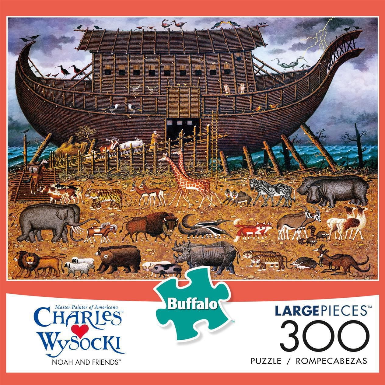 Buffalo Games - Charles Wysocki - Noah and Friends - 300 Piece Jigsaw Puzzle
