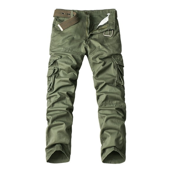Dagegui Men's Wild Cargo Pants Fashion Multi Pockets Hiking Pants Cotton Casual Ripstop Combat Tactical Pants Outdoor Loose Fit Work Pants