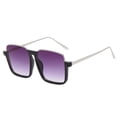 thumbnail image 1 of Gafas retro de media montura, gafas de sol de tendencia de moda personalizadas, fabricadas en metal, 1 of 5