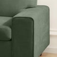 thumbnail image 5 of Poshby 88.58''W Sectional Sofa 3 Seater Couch with Chenille, Modern Square Arm for Living Room, Light Green, 5 of 13