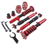 GELUOXI Adjustable Lowering Coilover Suspension Kit Struts for BMW E46 3-Series 99-05