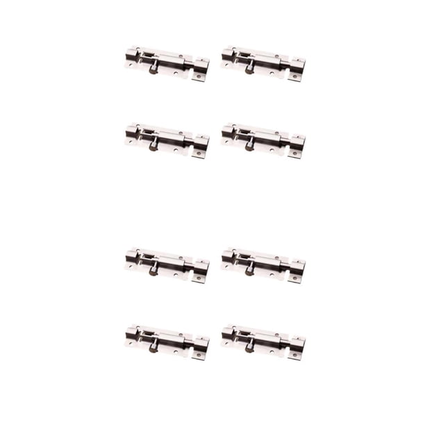 Pasador de puerta elegante Inteprter 4 piezas cerradura de puerta corredera de Acero 2.5 pulgadas