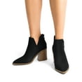 thumbnail image 7 of BURUDANI Women’s Chunky Heel Pointed-Toe Ankle Booties, 7 of 7