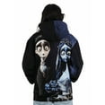 thumbnail image 7 of Corpse Bride The Couple Big Print Long Sleeve Adult Hooded Sweatshirt-Small, 7 of 7