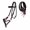 Black Burgundy Tie, variant on Challenger USA Horse Western Leather Tack Bitless Sidepull Bridle Rein Tan 77RT04TN-C