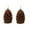 BROWN, variant on HomeKingdee Christmas Pinecone Candles Flameless Acorn Decor LED Pinecone Candle Decor Real Wax Unscented for Thanksgiving Christmas Winter Holiday Decoration