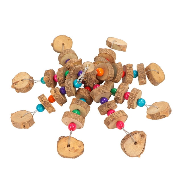Hanging Bird Bite Toy,Parrots Chewing Toy Wooden Bird Cage Toy Parrots Chewing Toy User-Friendly Design