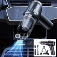 thumbnail image 1 of Fiudx Ofertas relámpago del día Aspiradora inalámbrica para coche, multifuncional, potente, para soplar y succionar, pequeña, de mano, de alta potencia para el hogar, 1 of 7