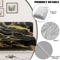 thumbnail image 5 of Yuyamidu Black Marble Futon Cover Armless Sofa Covers Non Slip Stretch Futon Slipcover with Elastic Edge Easy to Install Sofa Bed Slipcover Protector Gift for Holiday, 5 of 8