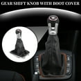 thumbnail image 2 of 6 Speed Manual Gear Shift Knob with Boot Dust Cover - Stick Shifte Knob - for VW Golf 2013-2017 Plastic, 2 of 6