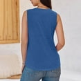 thumbnail image 6 of Vekome Plus Size Tank Tops for Women Plus Size Sleeveless Shirts V Neck Casual Tee Shirts Solid Color Summer Pullover Tops, 6 of 8