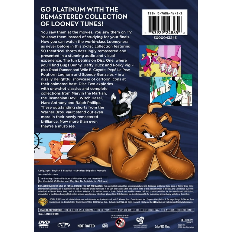 SDS, Looney Tunes Platinum Collection DVD, Volume One, Remastered