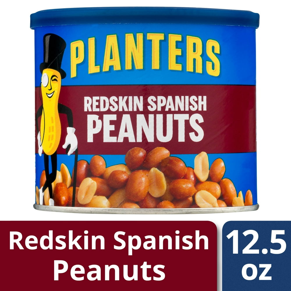 Planters Redskin Spanish Peanuts, 12.5 oz Canister