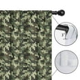 thumbnail image 4 of Blackout Kids Curtains,Pixel Green Camo Digital Pattern Childrens Insulated Curtains Set Of 2,Bedroom Essentials,Toddler Room Decor 42"x54", 4 of 5