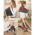 thumbnail image 4 of ALLJOY Electric Large Heating Pad for Neck, Back, and Shoulders with 6 Heat Levels & 8 Timers, Auto Shut Off - 24" x 12" - Gray, 4 of 8