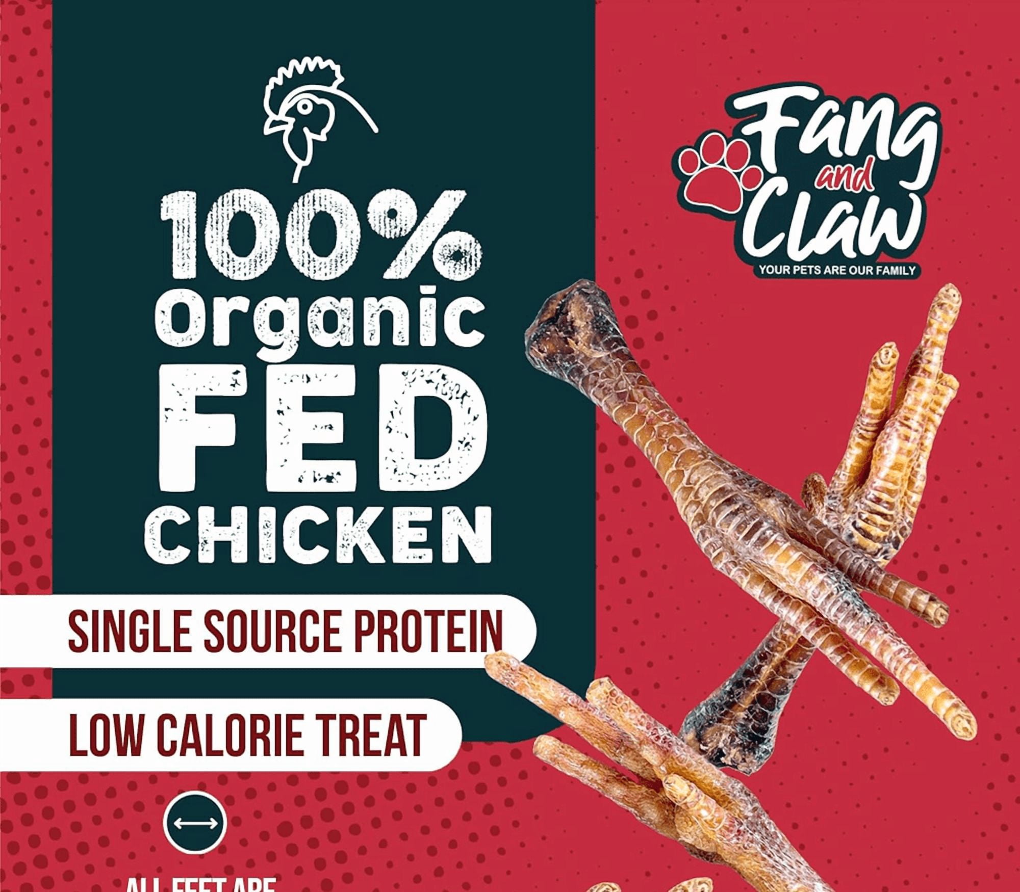 Natural Chicken Feet for Dogs, Treats – 75 Count Pack – Single Ingredient, All‑Natural, Air‑Dried Chicken Feet Chews, High Protein, Low Calorie, Digestible, Hip & Joint Support