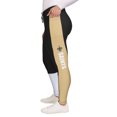 thumbnail image 5 of Women's WEAR by Erin Andrews Black/Gold New Orleans Saints Color-Block Leggings, 5 of 6