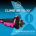 thumbnail image 5 of Hover-1 Chrome Hoverboard W/ 6.5” Wheels. Built-In Bluetooth Speaker. LED Headlights & Ultrabright LED Wheel Lights, Built-In Rechargeable Lithium-Ion Battery W/ 4.5-Hour Max Charge Time- Pink, 5 of 14