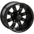 thumbnail image 2 of LSI Casino 12" Black Golf Wheels 225x35-12 Lo Pro Tires E-Z-GO & Club Car, 2 of 4
