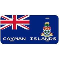 Cayman Islands Flag With Territory Name Novelty Car Auto License Plate