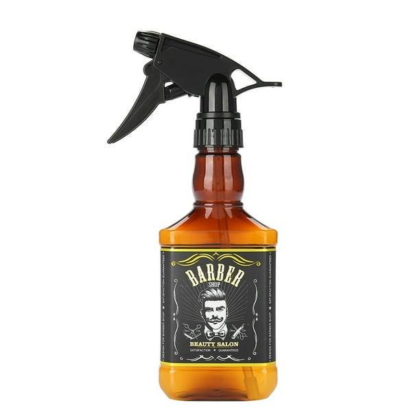 Pulverizador de agua para peluquería Nikou recargable 300 ml color marrón