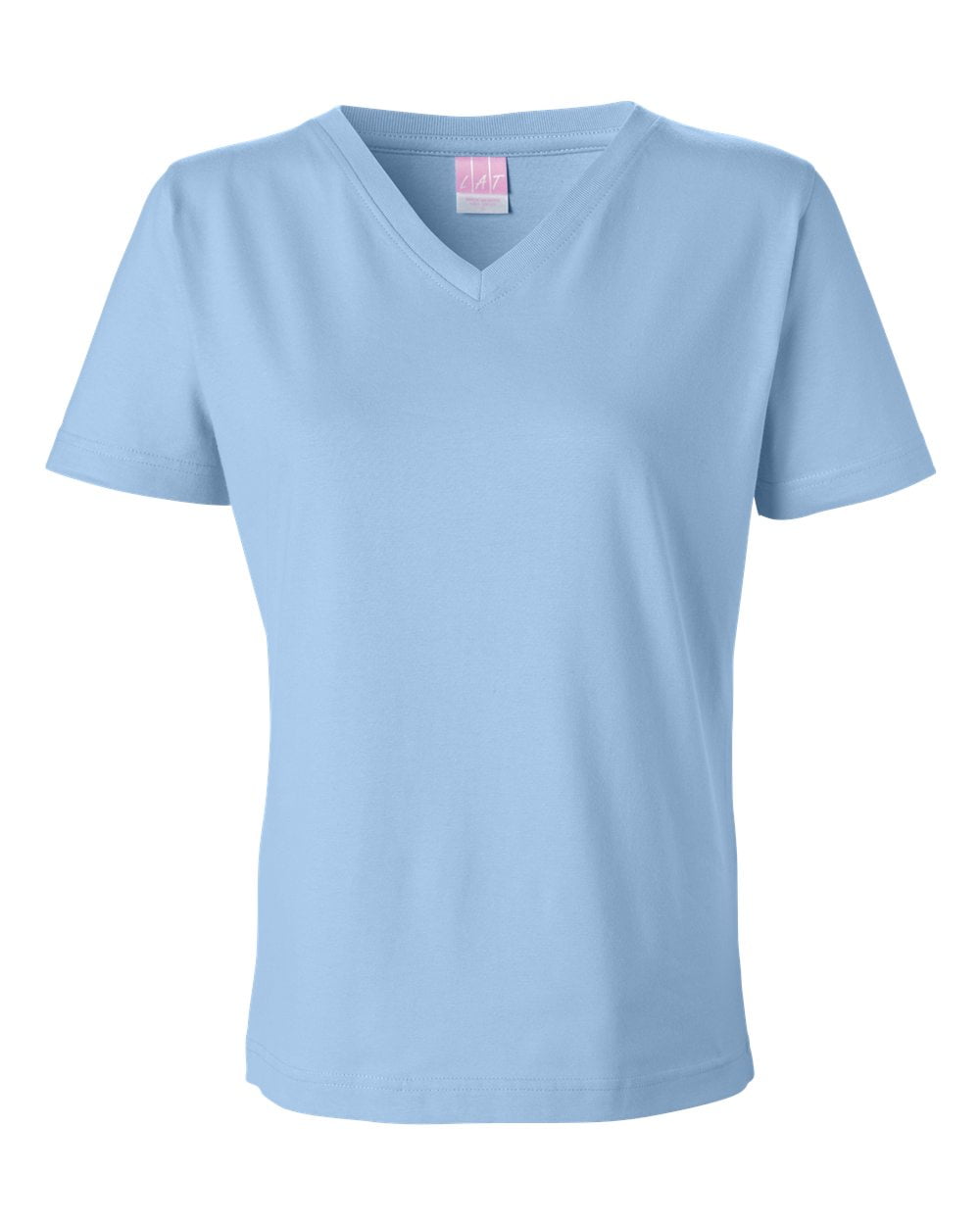 Ladies' Premium Jersey V-Neck T-Shirt LIGHT BLUE 3XL - Walmart.com