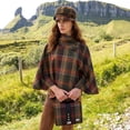 thumbnail image 2 of Mucros Weavers Irish Wool Tweed & Leather Women's Fiona Bag Shoulder Handbag Made in Ireland, 2 of 5