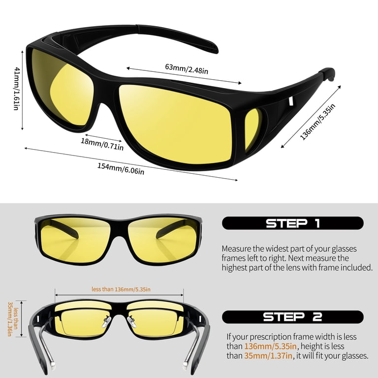 Joopin Light Changing Photochromic Fit-Over Sunglasses photo 6