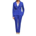 thumbnail image 3 of OrlyCollection Womens Elegant Bootcut Pants with Pocket(Royal,2X), 3 of 4