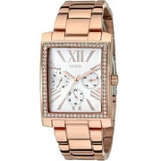 GUESS U0446L1,ladies Multi-function,Rose Gold Tone Case and bracelet,Crystal Accented Bezel,50m WR