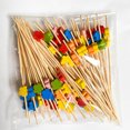thumbnail image 3 of KUIZAP Skewer Fruit Sticks Food Fruit Cocktail Decor Bamboo Picks Handmade Toothpicks(F), 3 of 4