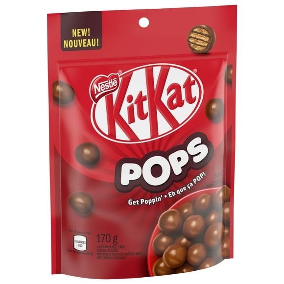 KITKAT POPS Milk Chocolaty Snacks Pouch 170 g, KIT KAT KK MILK PS (12X170G)