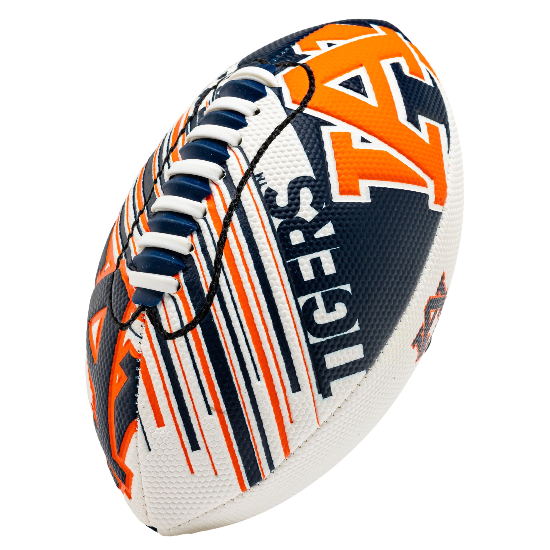 NCAA Auburn Tigers Football - Youth Mini Football - 8.5" Football- SPACELACE Easy Grip Texture- Perfect for Kids !