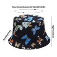 thumbnail image 4 of XYIYI Lindo sombrero de cubo para playa, sombreros de pescador para mujer, reversible de doble cara, 4 of 4
