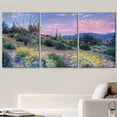 thumbnail image 2 of wall26 - Blooming Desert at Sunset - Canvas Art Wall Art - 16"x24"x3 Panels, 2 of 5