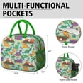 thumbnail image 6 of Womens LightBlue Cartoon Dinosaurs Volcanoes Pattern Lunch Box for Work,Insulated Lunch Bag for Women,Loncheras Para Mujer,Leakproof Adult Lunch Bag for Work,Beach,Travel,Picnic,Camping, 6 of 7