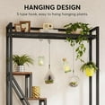 thumbnail image 7 of Tribesigns 7-Tier, 70.9" Tall Indoor Plant Stand with 5 S Hooks, Rustic Brown, 7 of 7