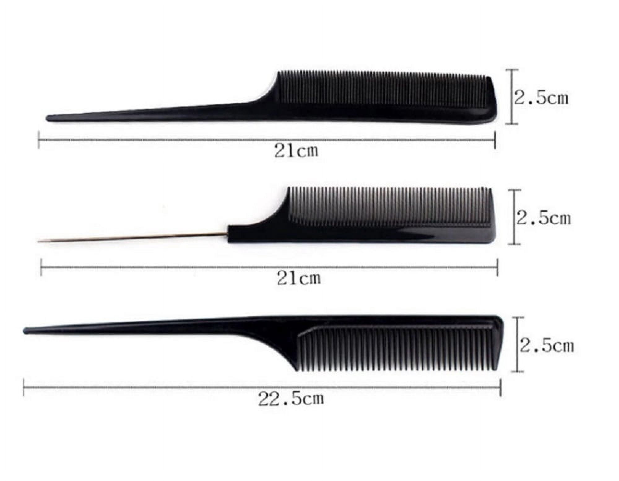 10-Piece Professional Salon Hairdressing Comb Set  Durable Anti-Static Plastic Barber Combs for All Hair Types & Styling Needs TIKA