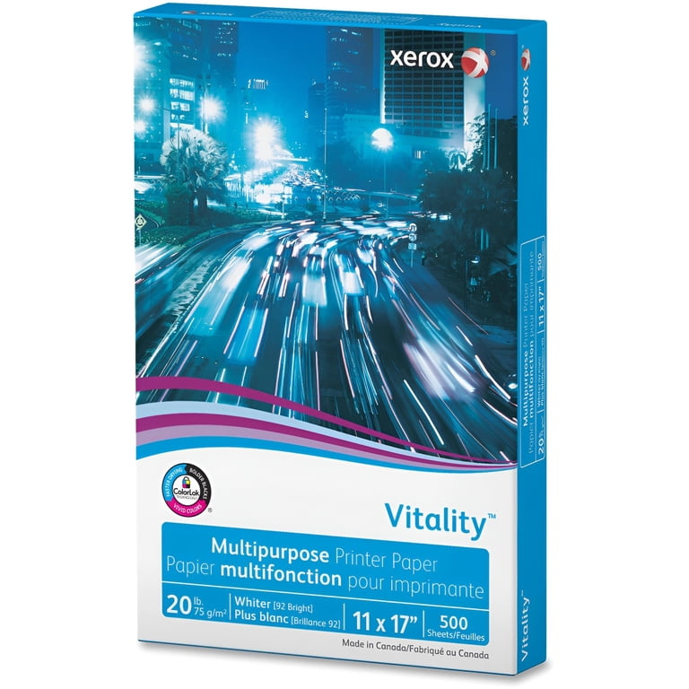 Xerox, Vitality Inkjet Copy & Multipurpose Paper, White - Walmart.com