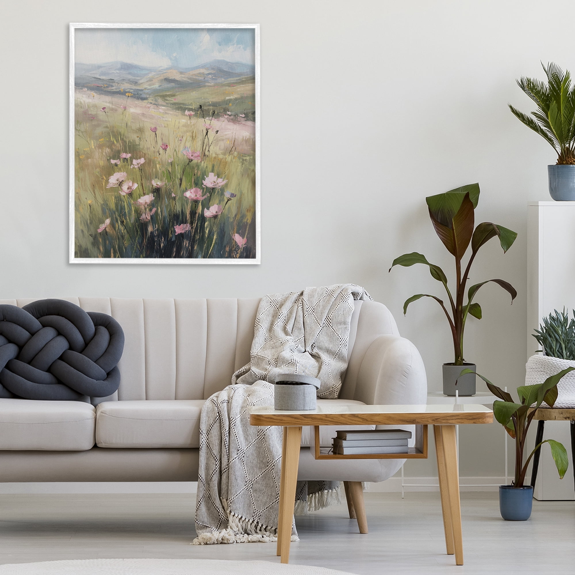 Stupell Industries Wild Shrubs in Pasture White Framed Giclee Art, design by Svetlana Aleynikova