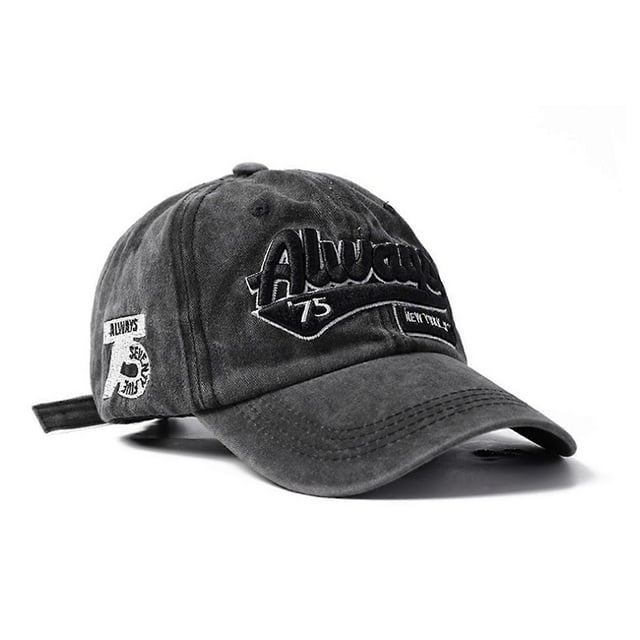 Retro Letter Embroidery Baseball Caps Soft Cotton Adjustable Fit Unisex Streetwear Essential Yellow