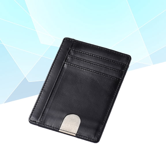 LOLIPPYY Black Anti-Theft Men Wallet Slim Credit Holder for Card Storage