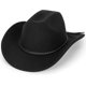 thumbnail image 1 of 2025 Latest Model Women Men Classic-Western-Cowboy-Hat - Wide Brim Western Cowboy Cowgirl, 1 of 5
