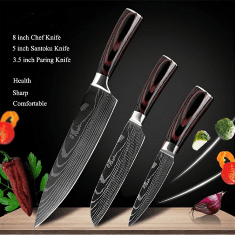 Kitchen Knife Set 5 7 8 Stainless Steel Chef Knives Damascus